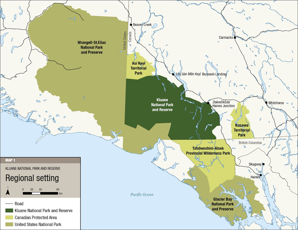 Map 1: Regional setting — Text description follows