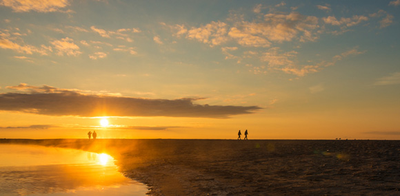 Sunset on the beach in Rouge National Urban Park