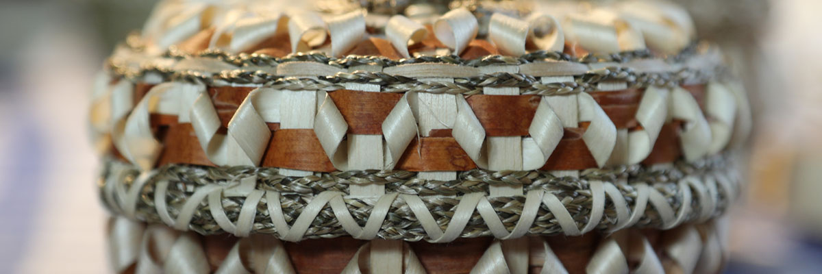 A Mi'kmaq basket.